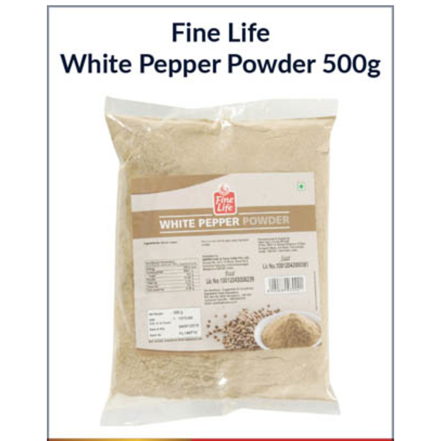 Fine Life White Pepper Powder 500G