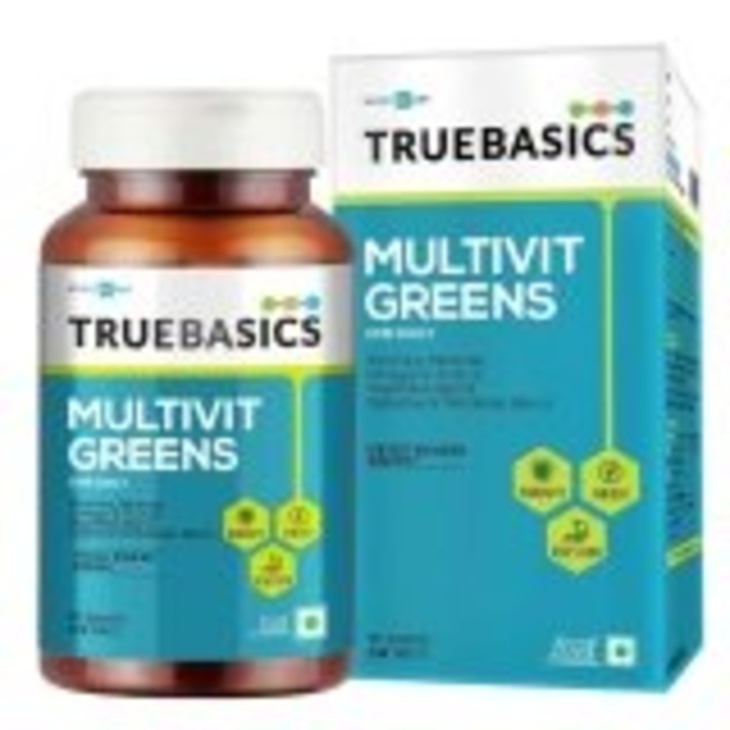 MastMart TrueBasics Multivit Greens - All Veg Multivitamin, Unflavoured 90 tablets
