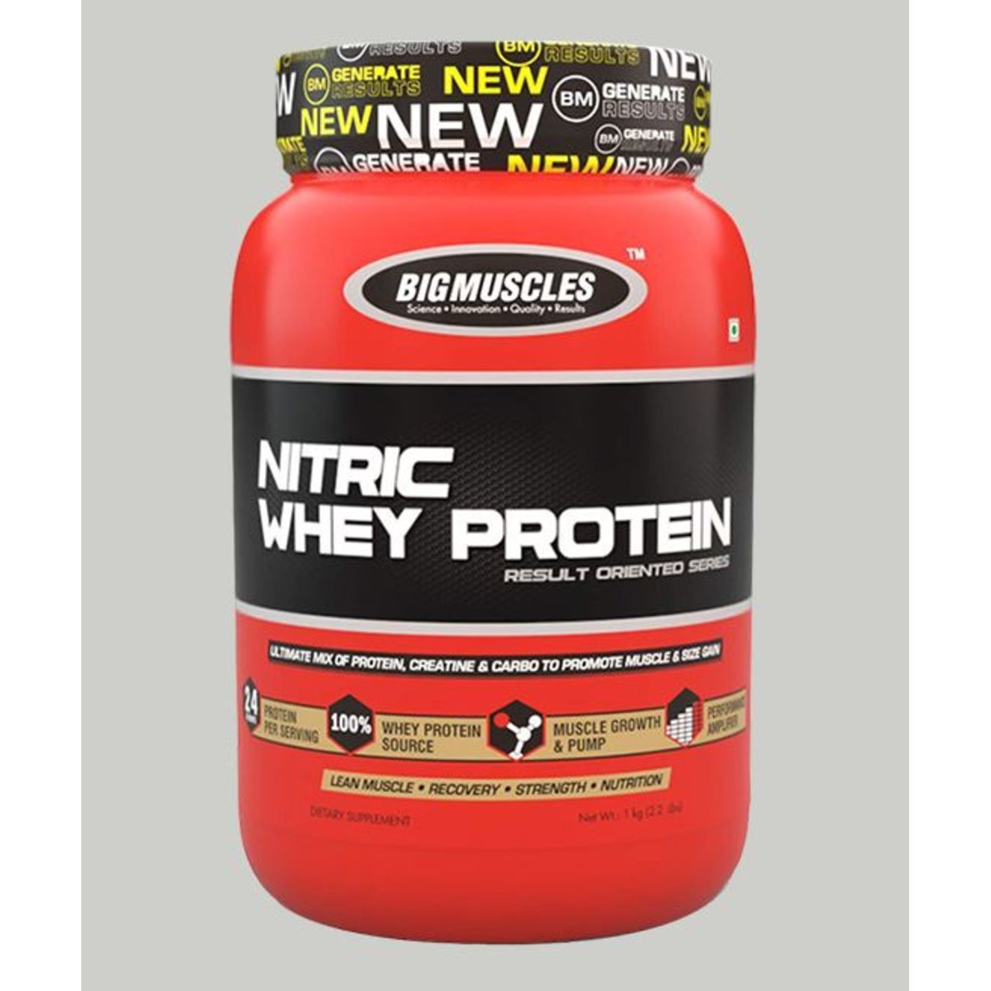 MastMart Bigmuscles Nutrition Nitric Whey Protein Rich Chocolate 900gm