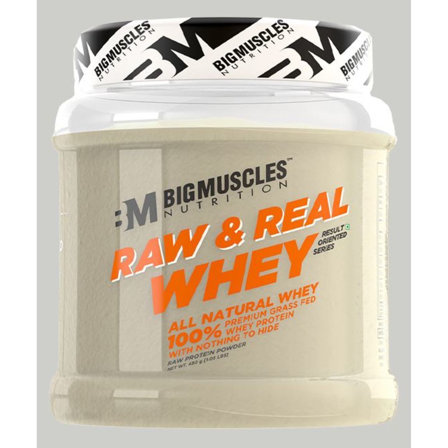 MastMart Bigmuscles Nutrition Raw & Real Whey Protein Unflavoured 480 gm