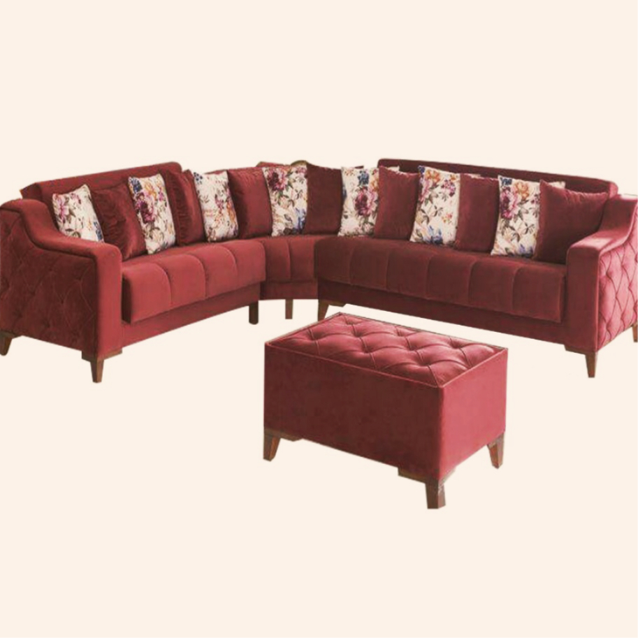 Apollo corner Tufted Sectional Sofa 