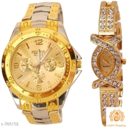 Stylish Men's & Women's  Watch (Combo)