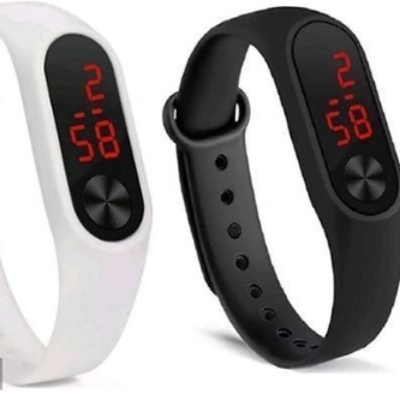 Pack OF 2  Rubber Digital Watch*
