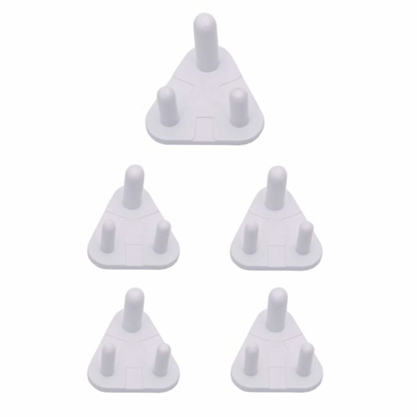 KiddySafe Child Safety Electrical Socket Cover Guards - Pack of 5 1 Big 4 Small