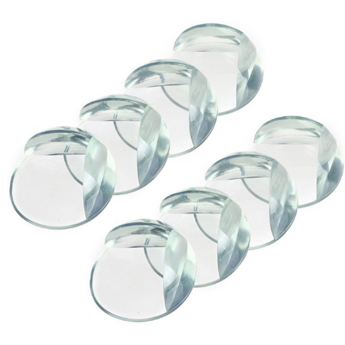 KiddySafe Transparent Table Corner And Edges Guard - Pack Of 8