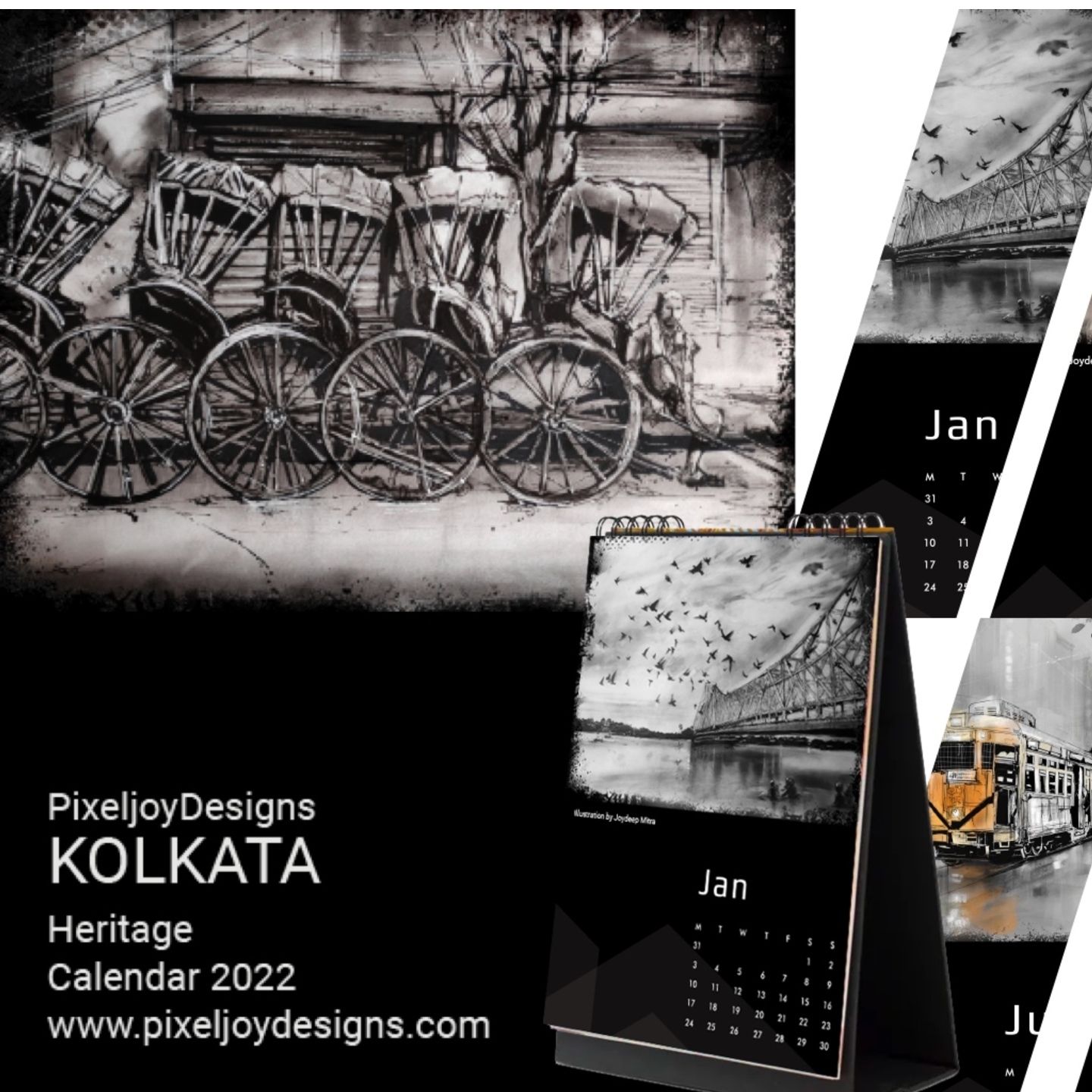 The Kolkata Heritage 2022 Desktop Calendar