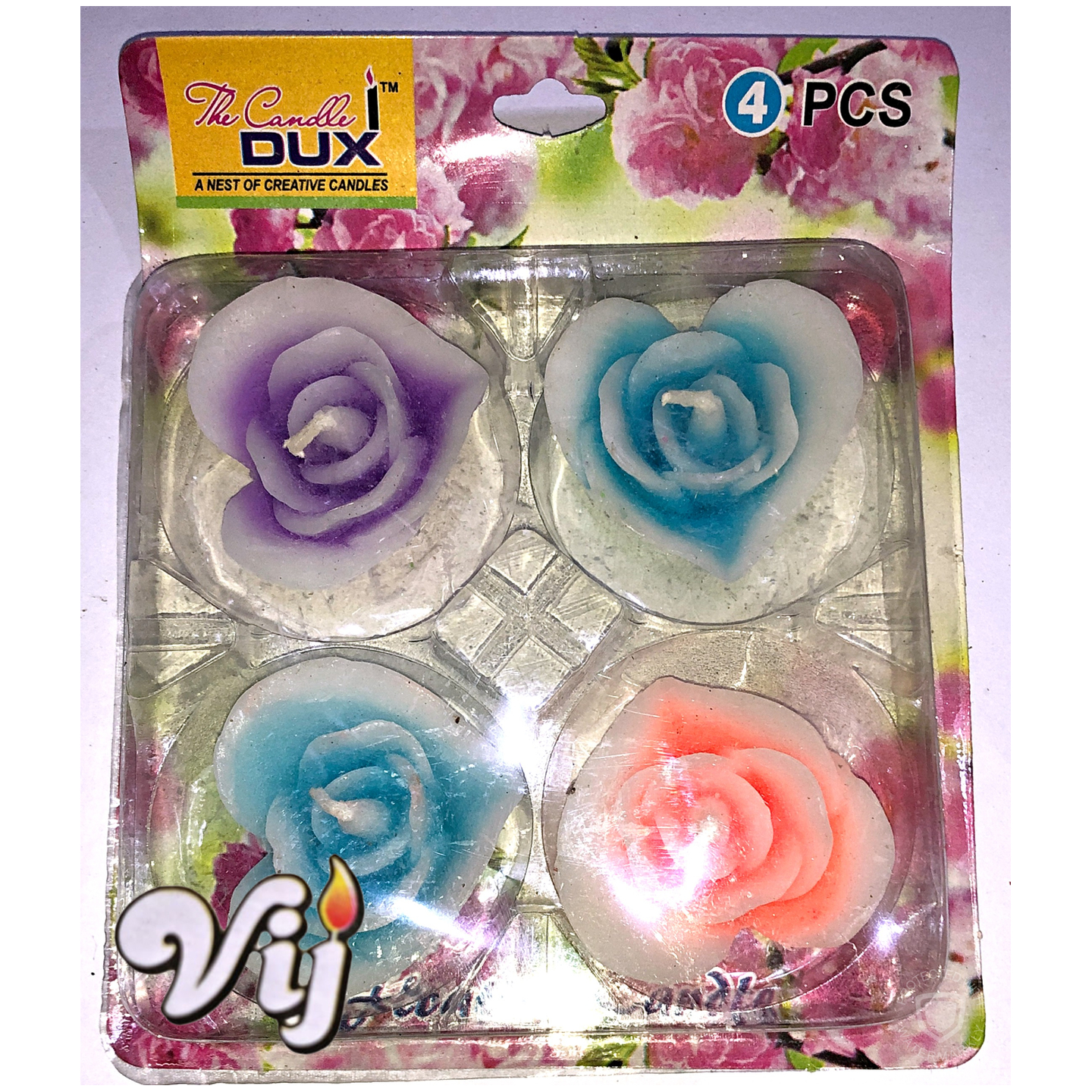 HEART SHAPE CUM FLOWER FLOATING CANDLE