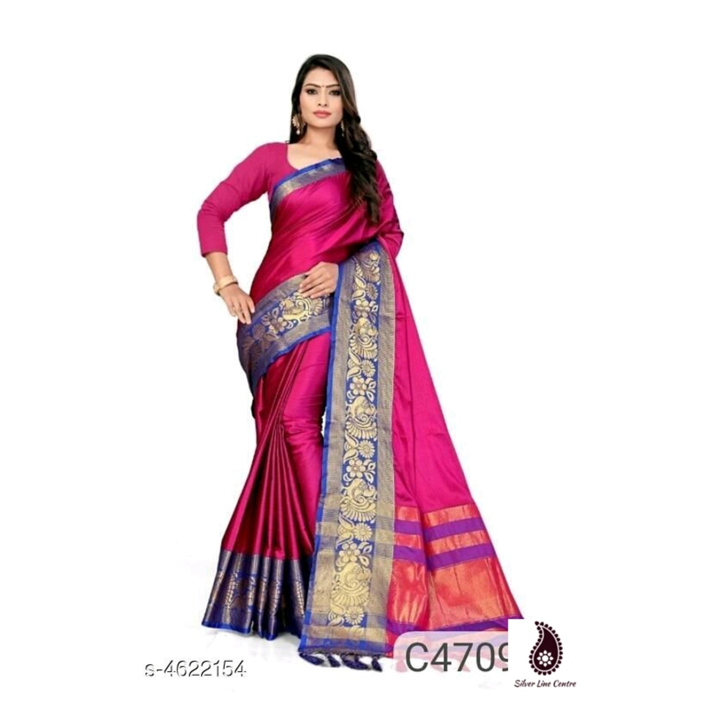 Women's Attractive Charvi Cotton Silk Saree