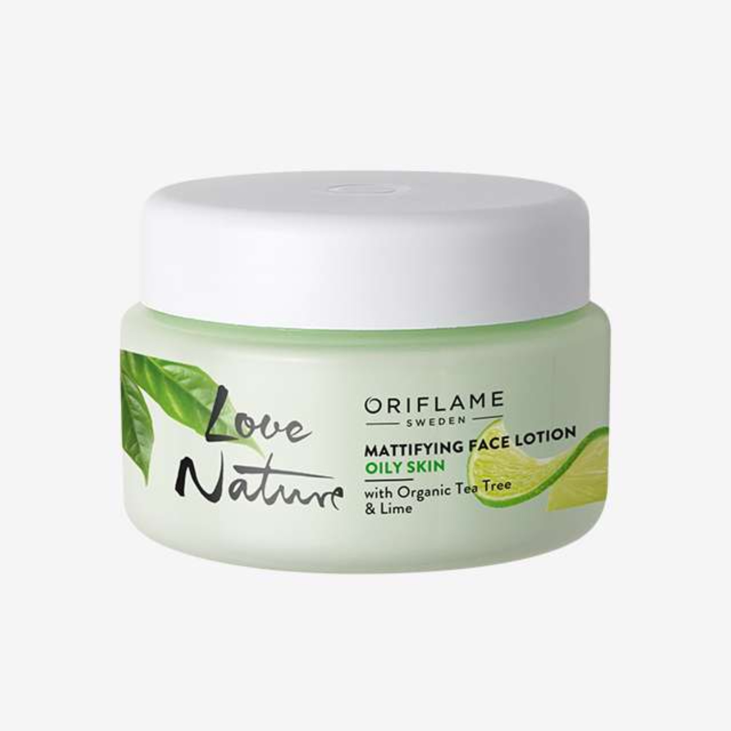 Love Nature- Mattifying Face Lotion with Organic Tea Tree & Lime 