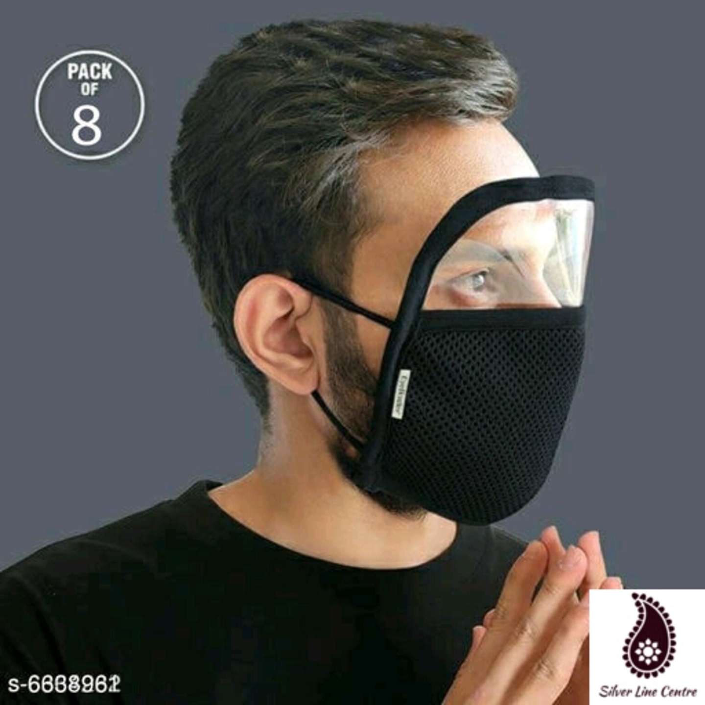 Elegant Carry Cure Cotton 6 Layer Mask-8pcs