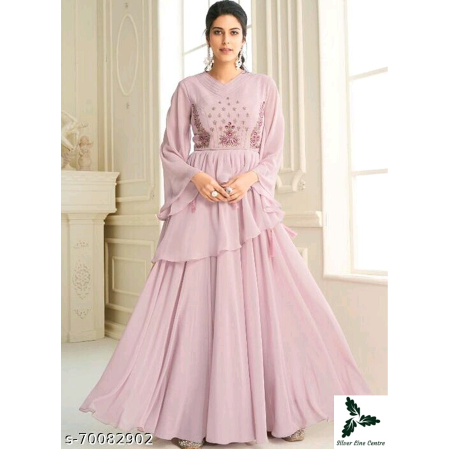 Stylist Designer Embroidered Long Kurti