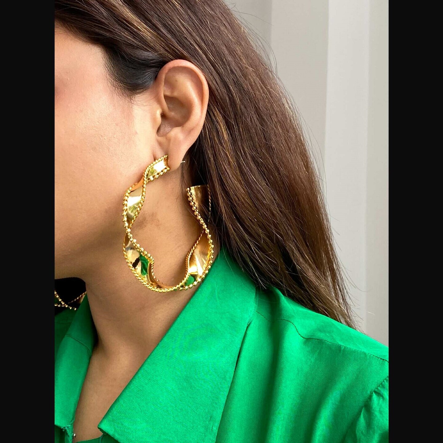 Love Bump Hoops Earrings