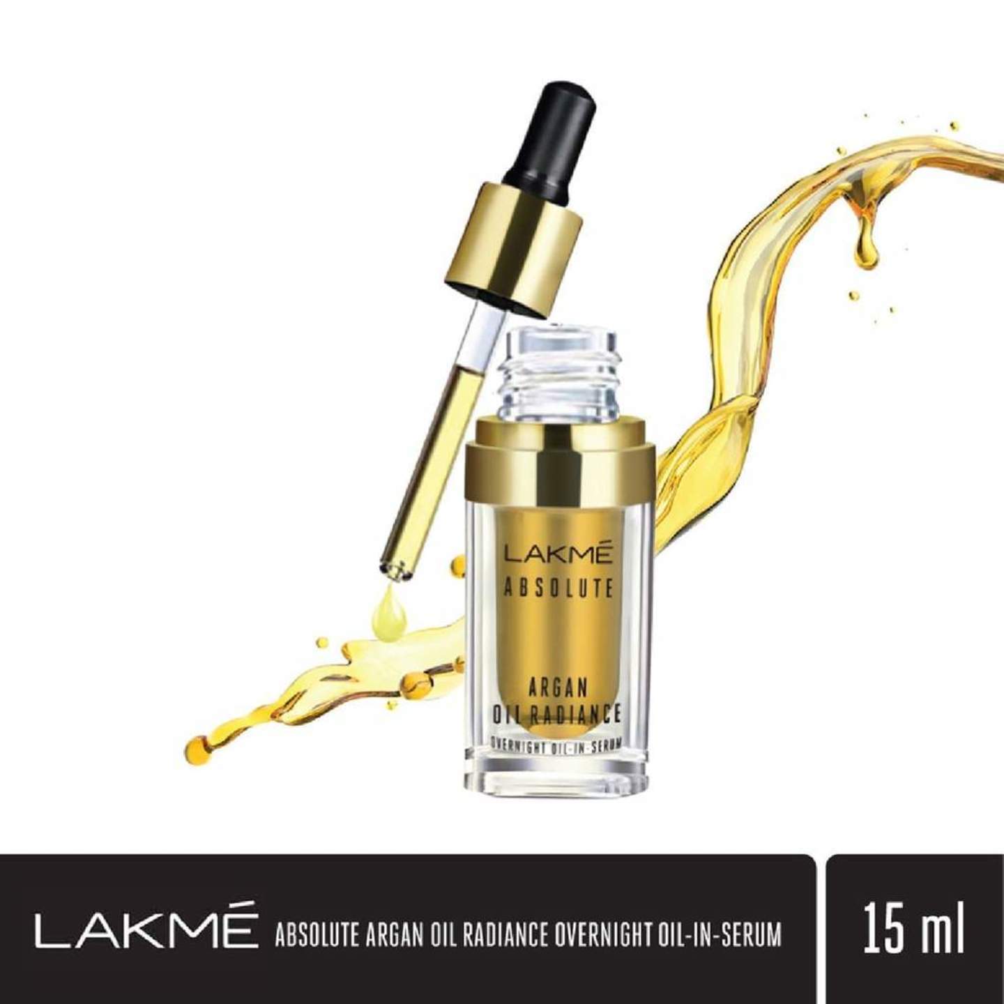 Lakmé Absolute Argan Oil Radiance Overnight Oil-In-Serum-15 GM