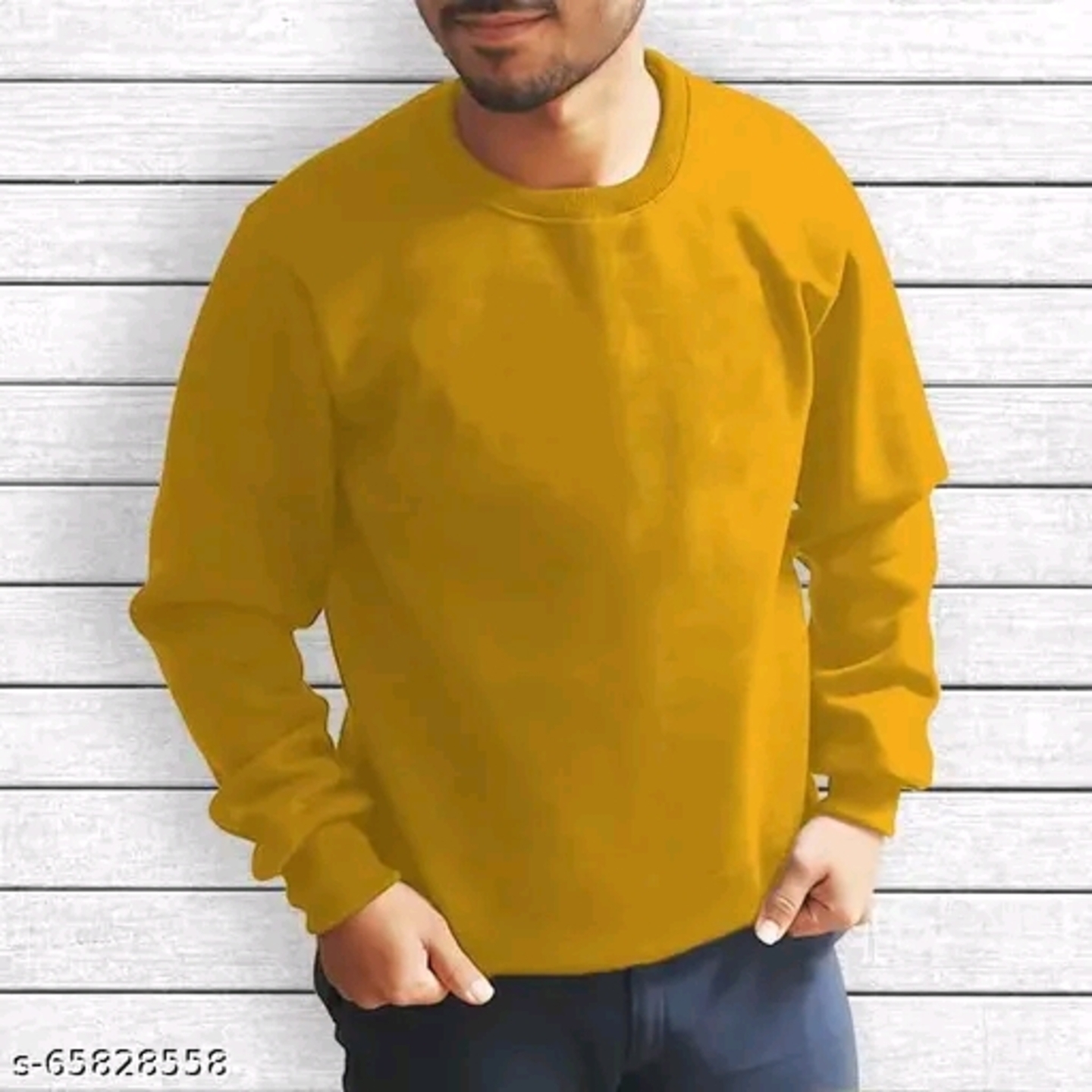 Men's Solid Sweatshirt Winter Guardian