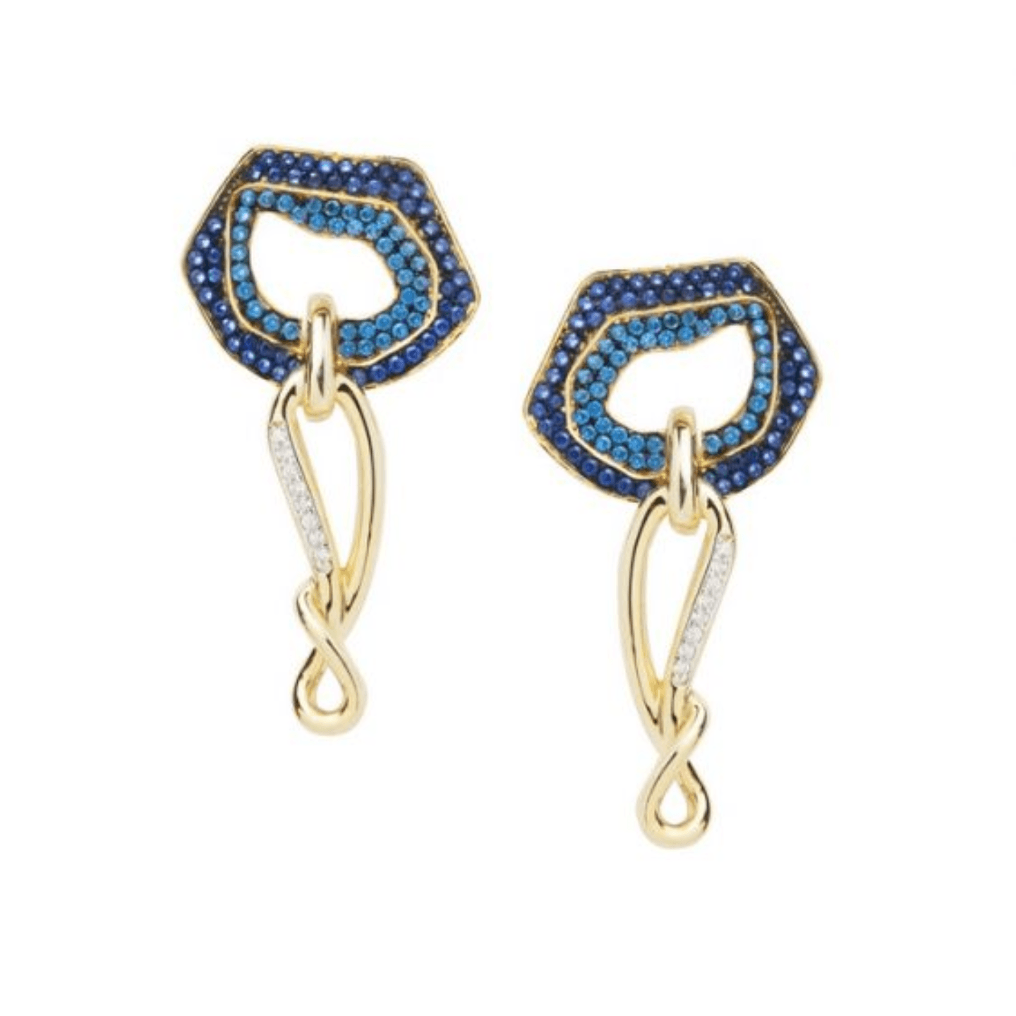 Blue Key Earrings