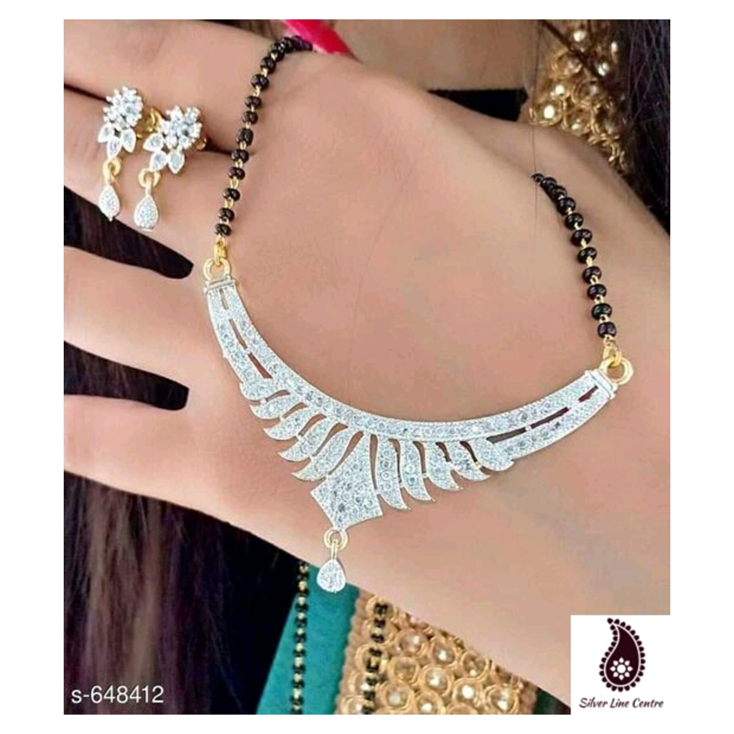 Beautiful American Stone Mangalsutra Set