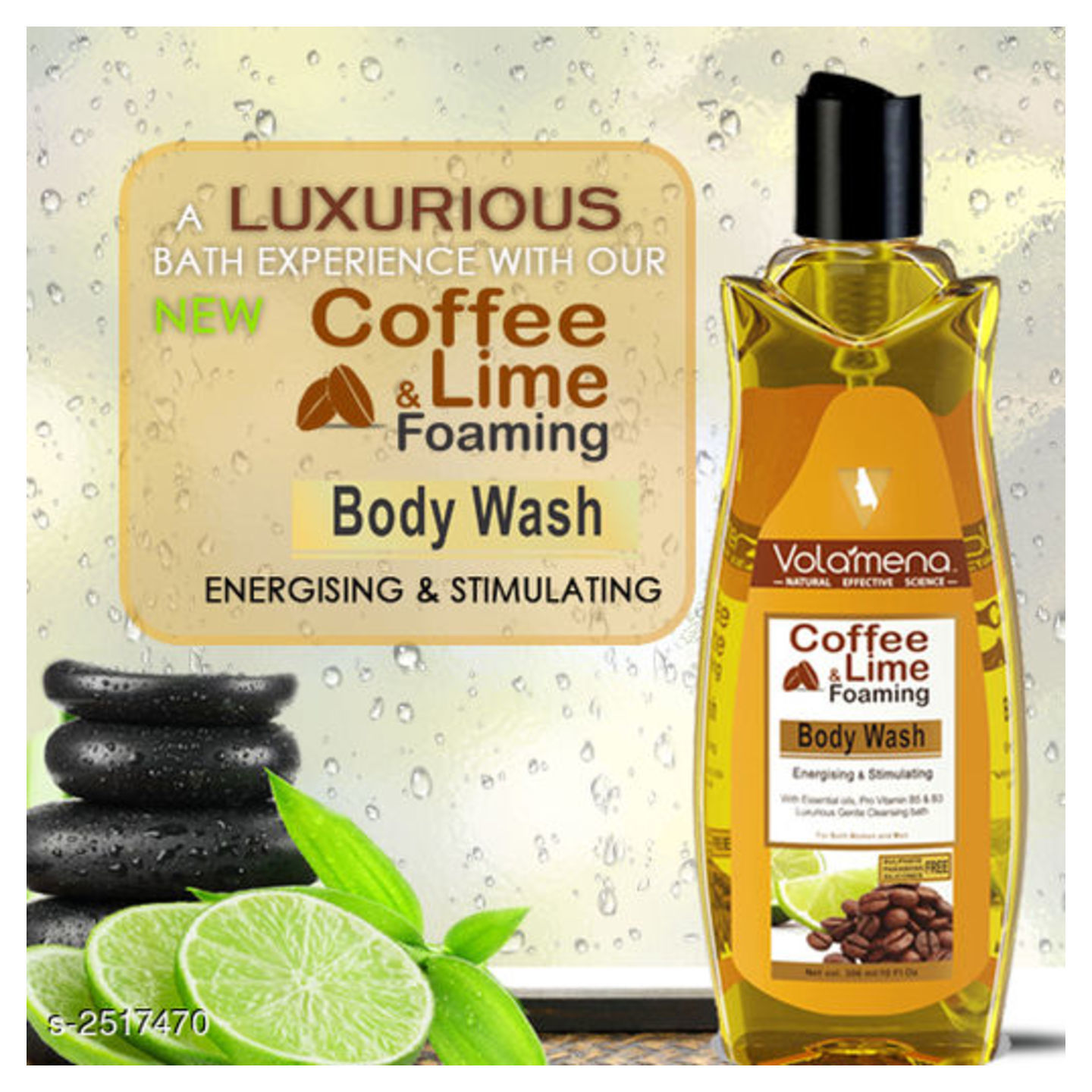 VolamenaCoffee and Lime foaming body wash 300 ml