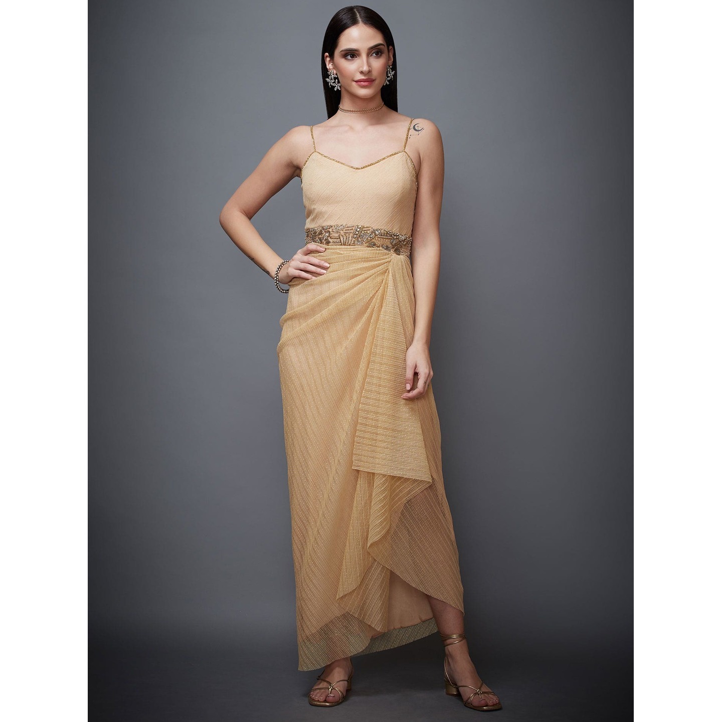 Beige Sonar Dress
