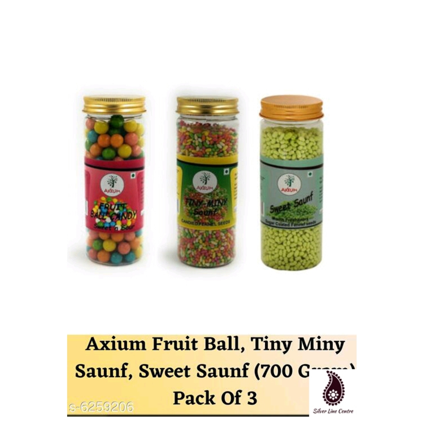 Axium Fruit Ball, Tiny Miny Saunf,Sweet Saunf 700gm