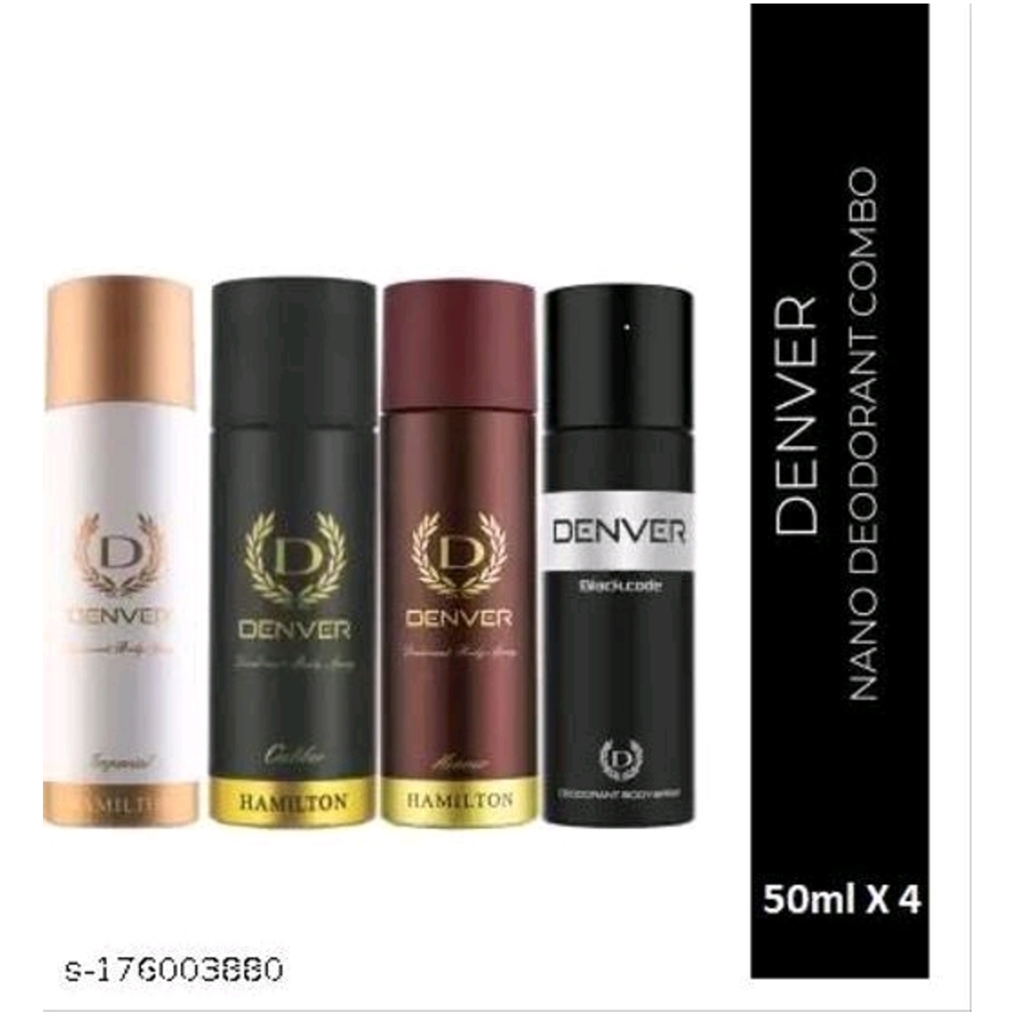 Denver Deodorant & Fragrances - 4 Pcs Size- 50 ml 