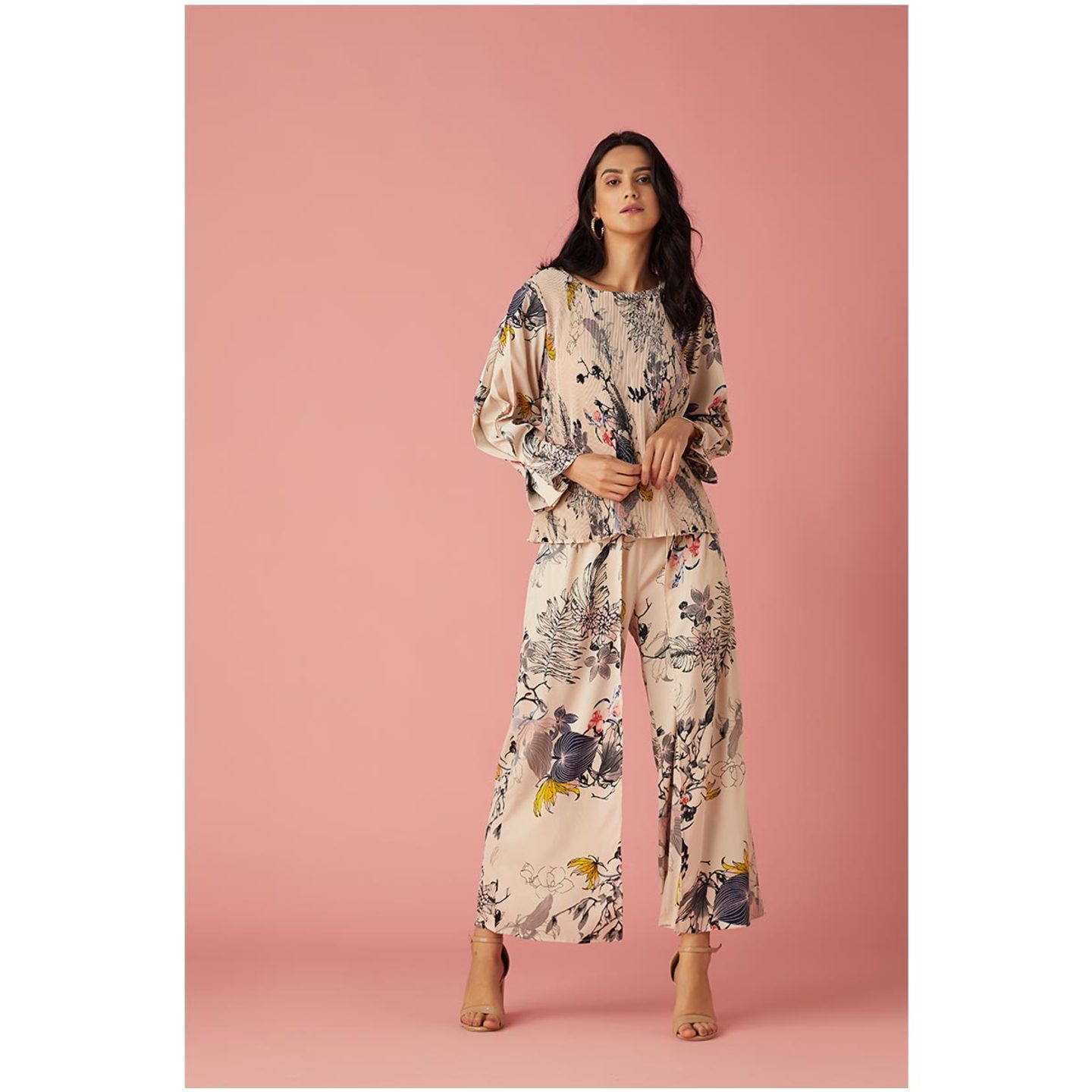 Dainty Floral Printed Coord Set