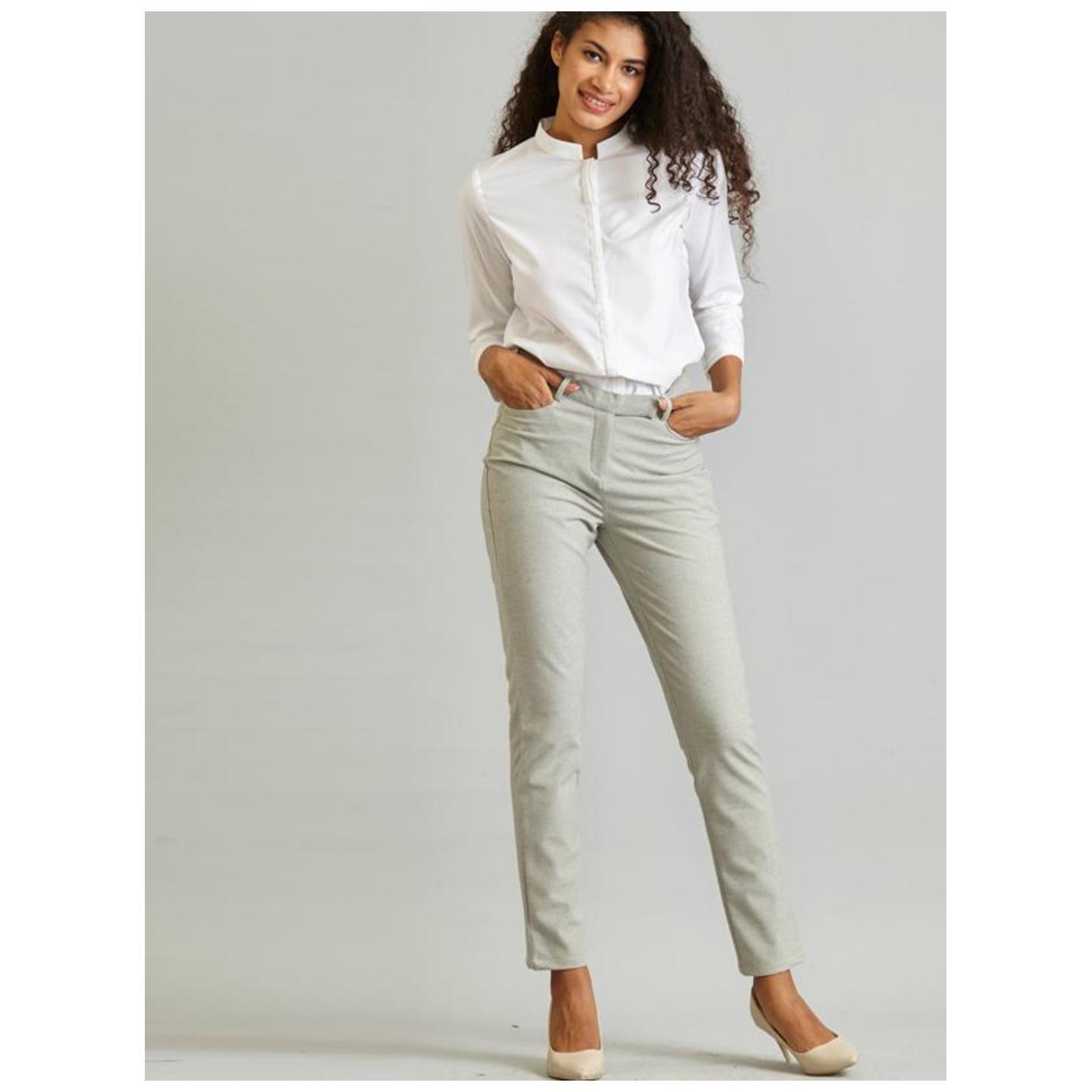 Essential Comfort Trousers - Light Grey Melange