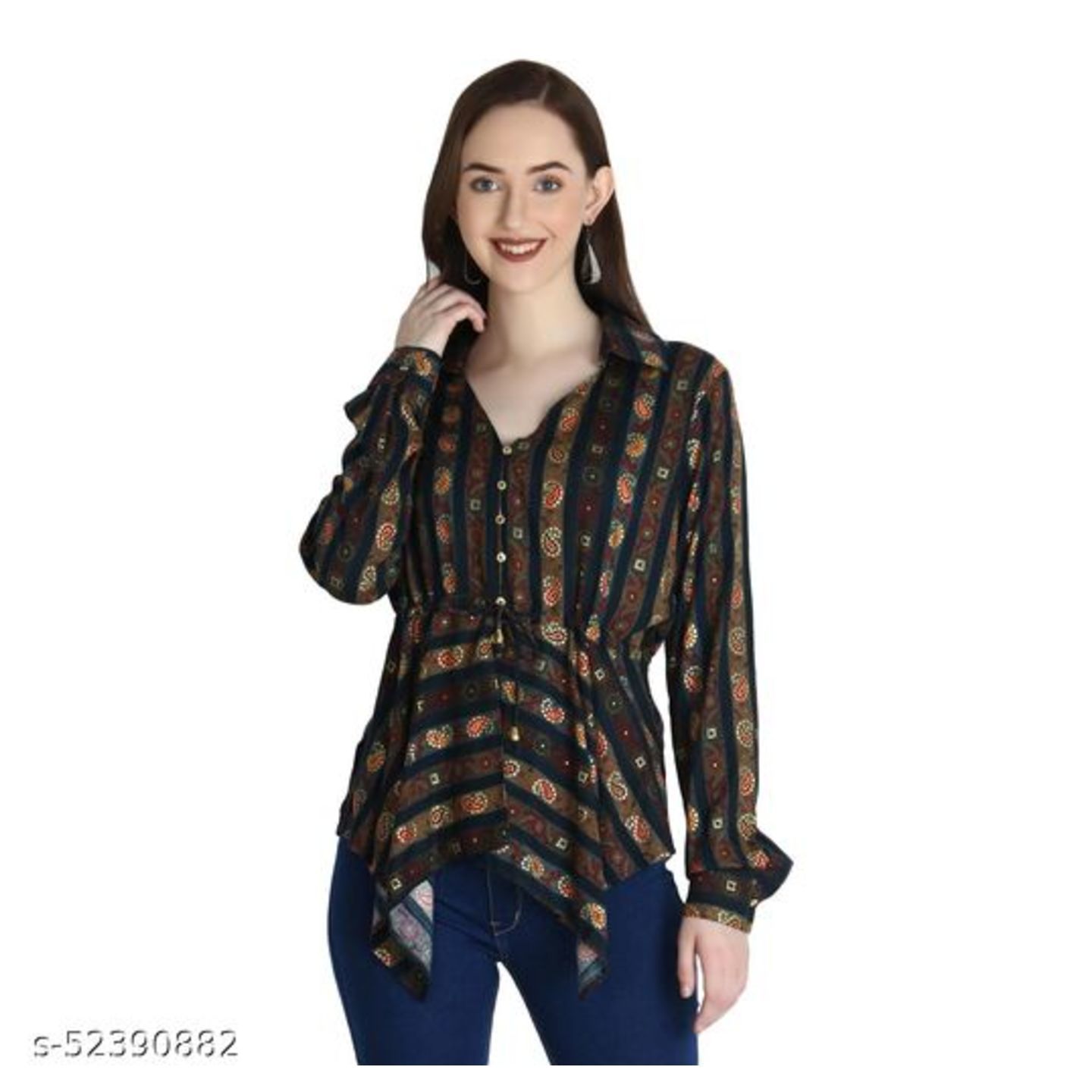 New Desinger Women's Rayon Sulb Printed Tops
