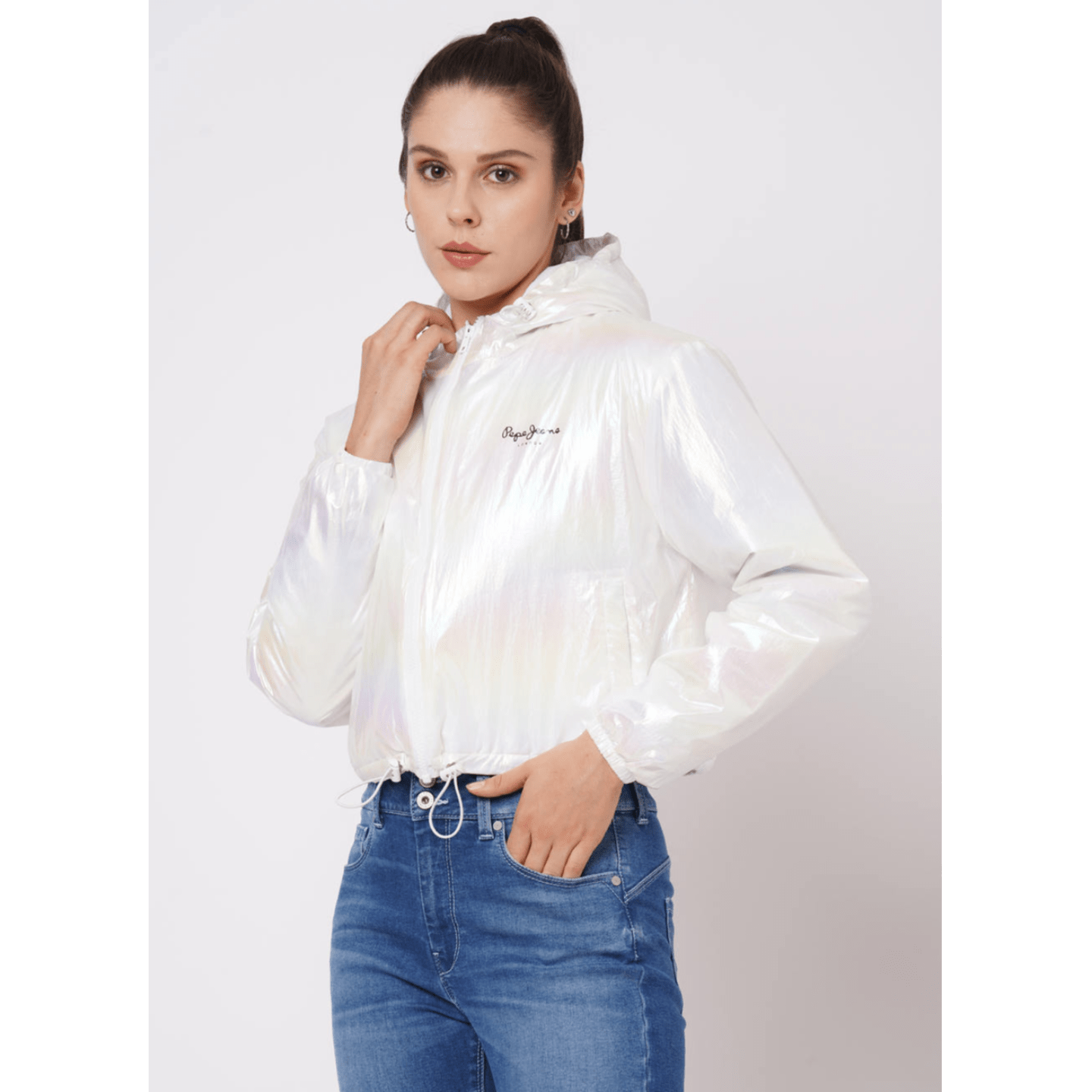 STEFANIE CROPPED HOODED JACKET 