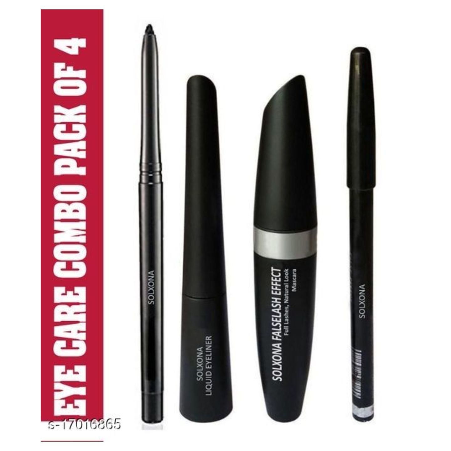 Mascara Kajal Pencil EyeLiner Waterproof Combo Set of 4 Items