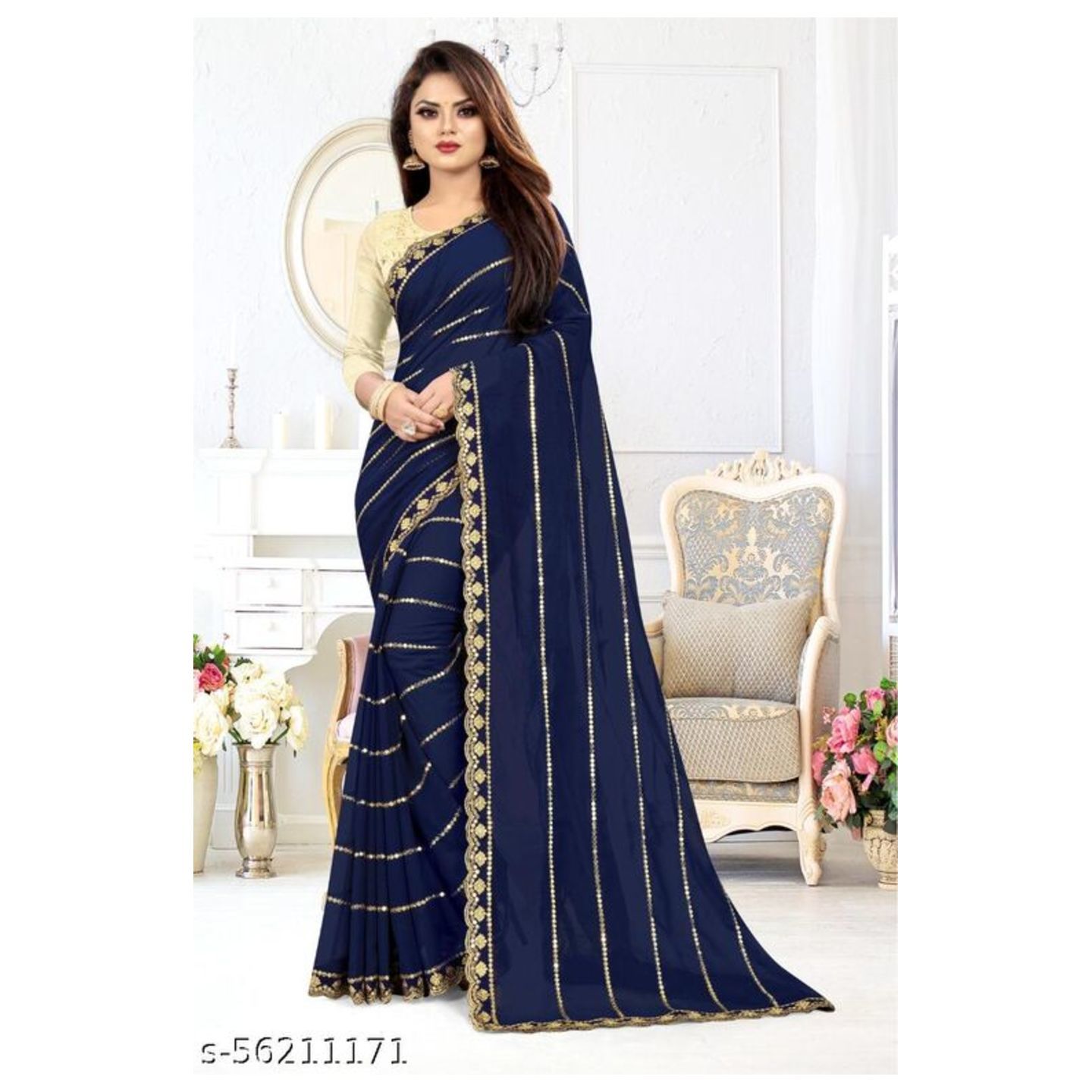 Adrika Beautiful Georgette Drishya Sarees