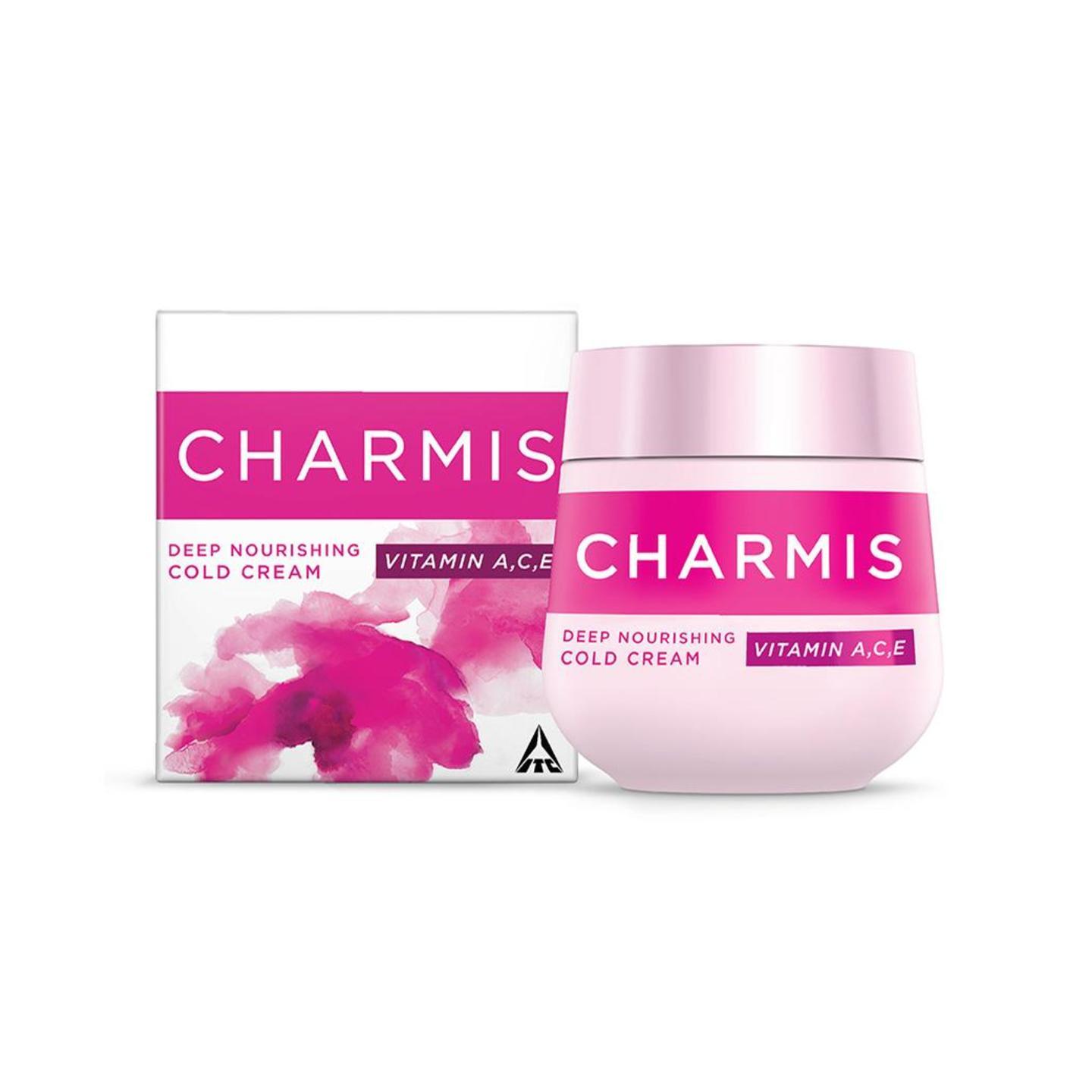 Charmis Deep Nourishing Cold Cream with Vitamin C, A & E, for glowing, nourished & moisturized skin, 200ml