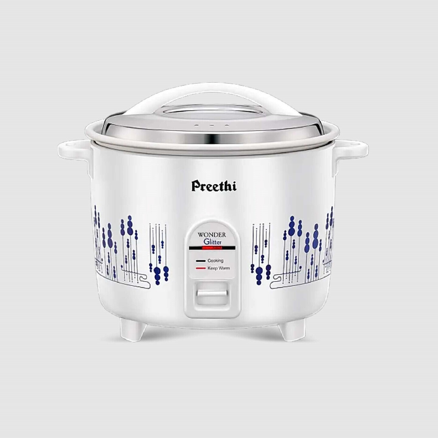 Preethi Glitter E 1.8 Ltr Rice Cooker (Double Pan) Size-1.8 Ltr