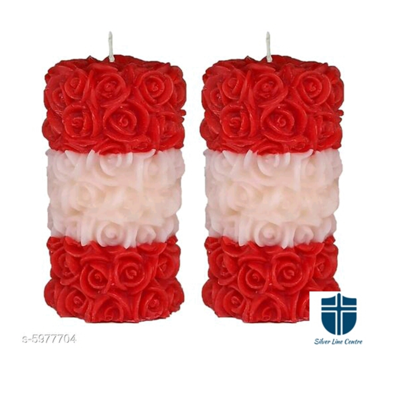 Beautiful Decorative Scented Candles 2 pcs