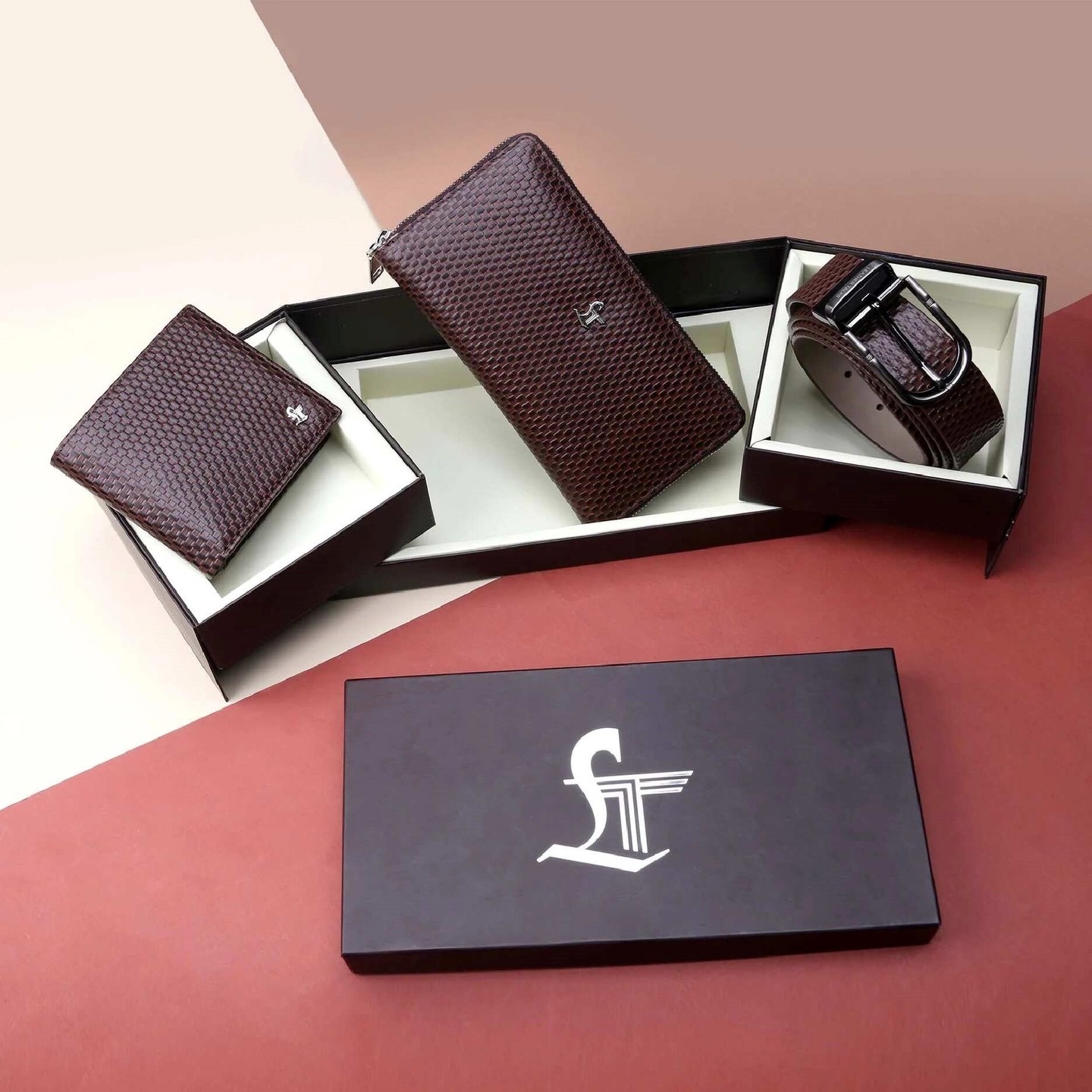 SET OF III GIFT SET Pure Leather