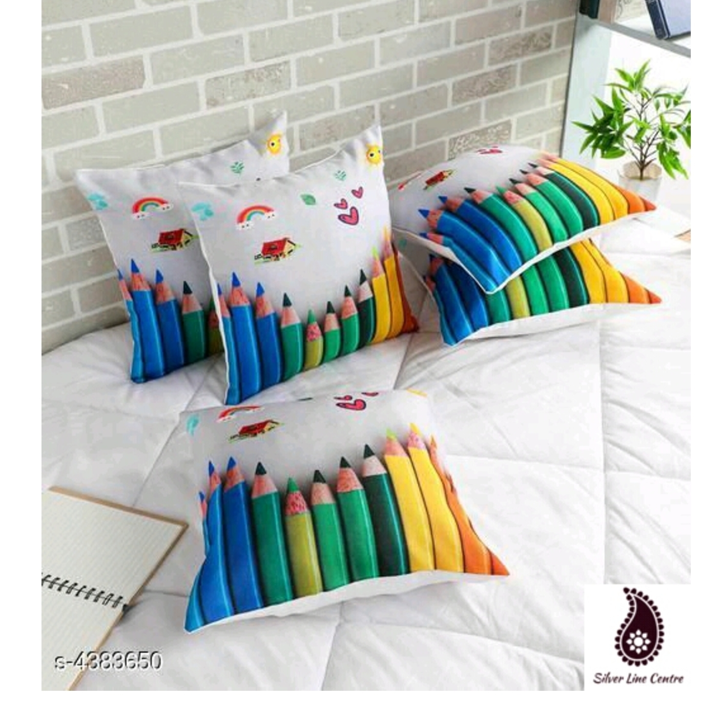 Ravishing Style Cushion Cover Jute 5 pcs