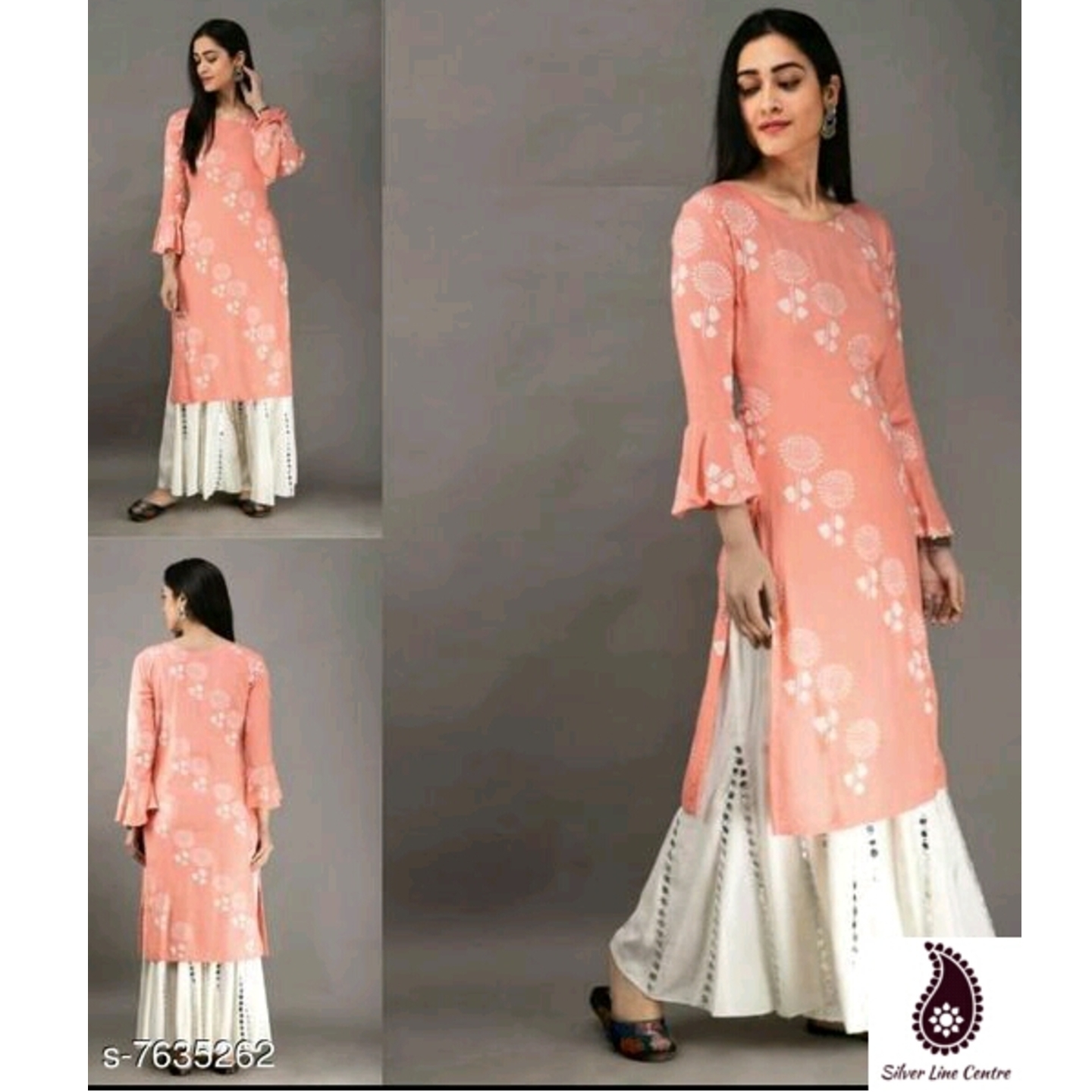 Women's Latest Rayon Kurta With Sharara