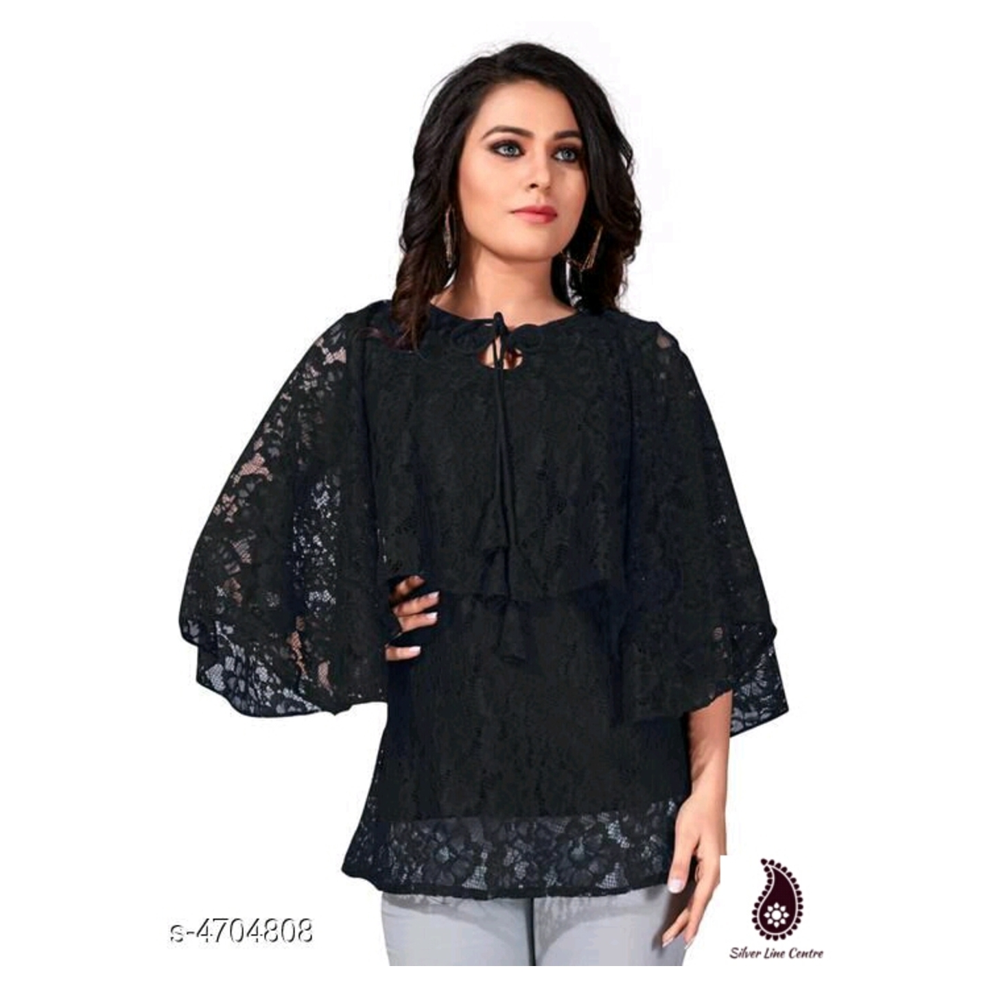 Womens Lace Net Tops
