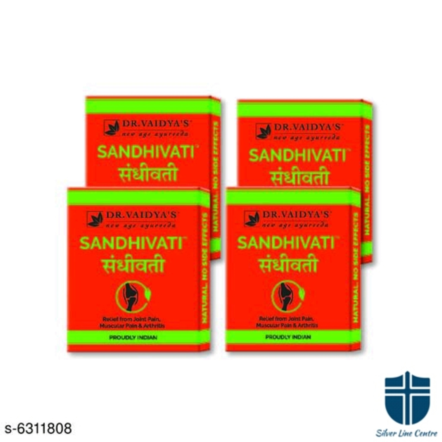 Dr.Vaidyas Sandhivati Ayurvedic Pills Joint Muscle Pain,Arthrities 4 Packs