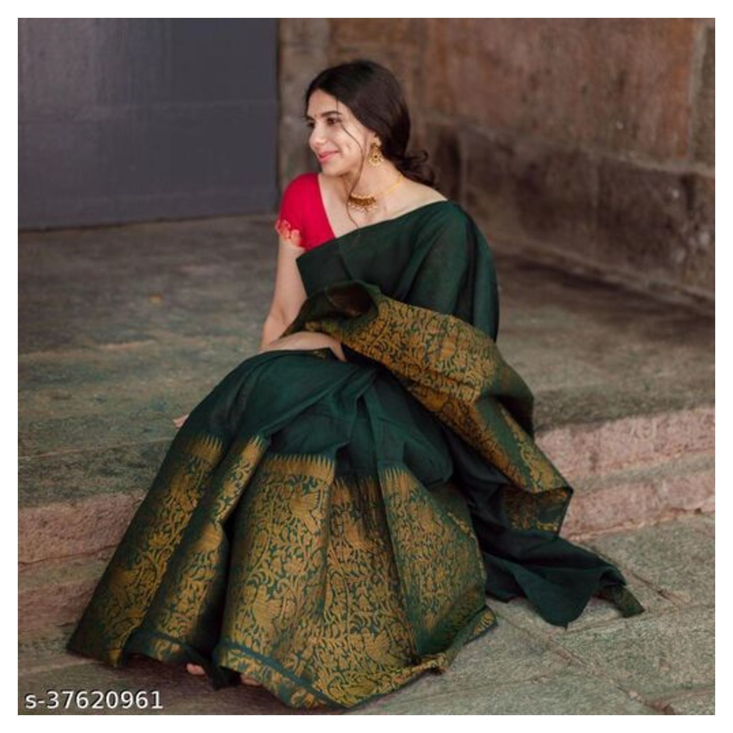 GREEN-MONIKA Saree