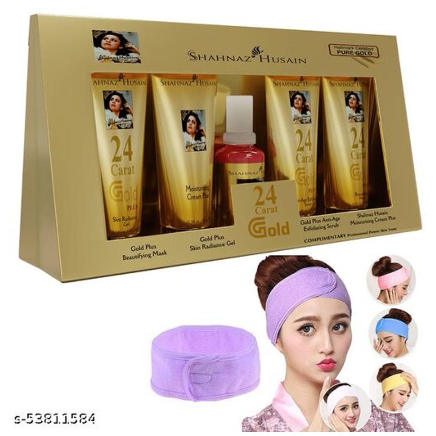 Professional Shahnaz Husain Gold Facial Kit With Facial Band