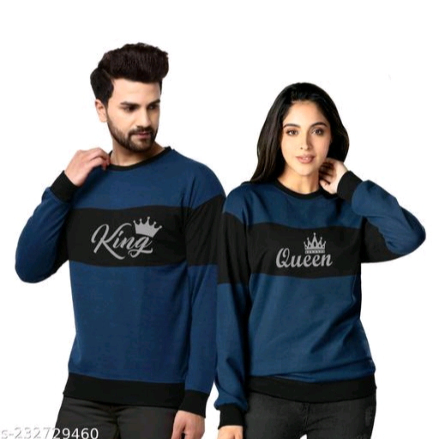 Stylish Latest Couple Sweatshirts SD Fleece Full Sleeve- COMBO
