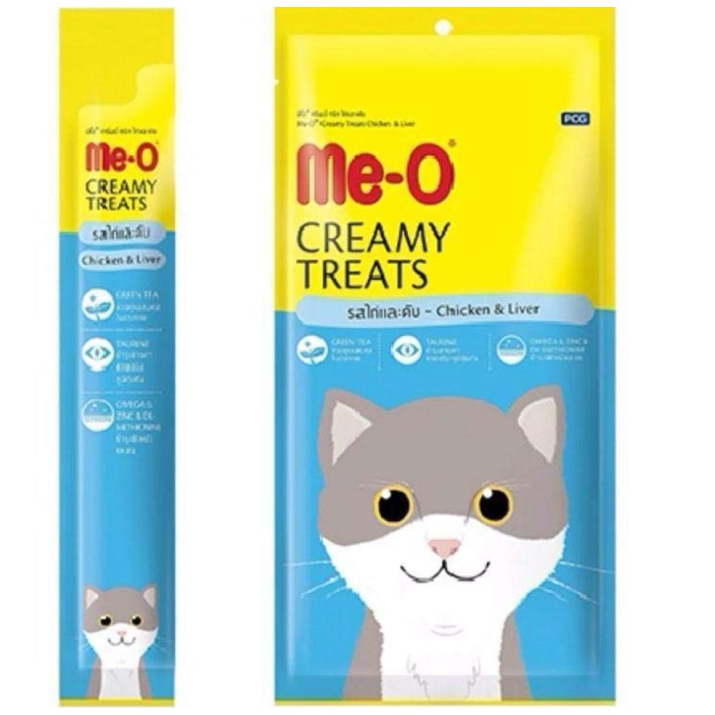 Me-O Creamy Chicken & Liver Cat Treat-60 GM