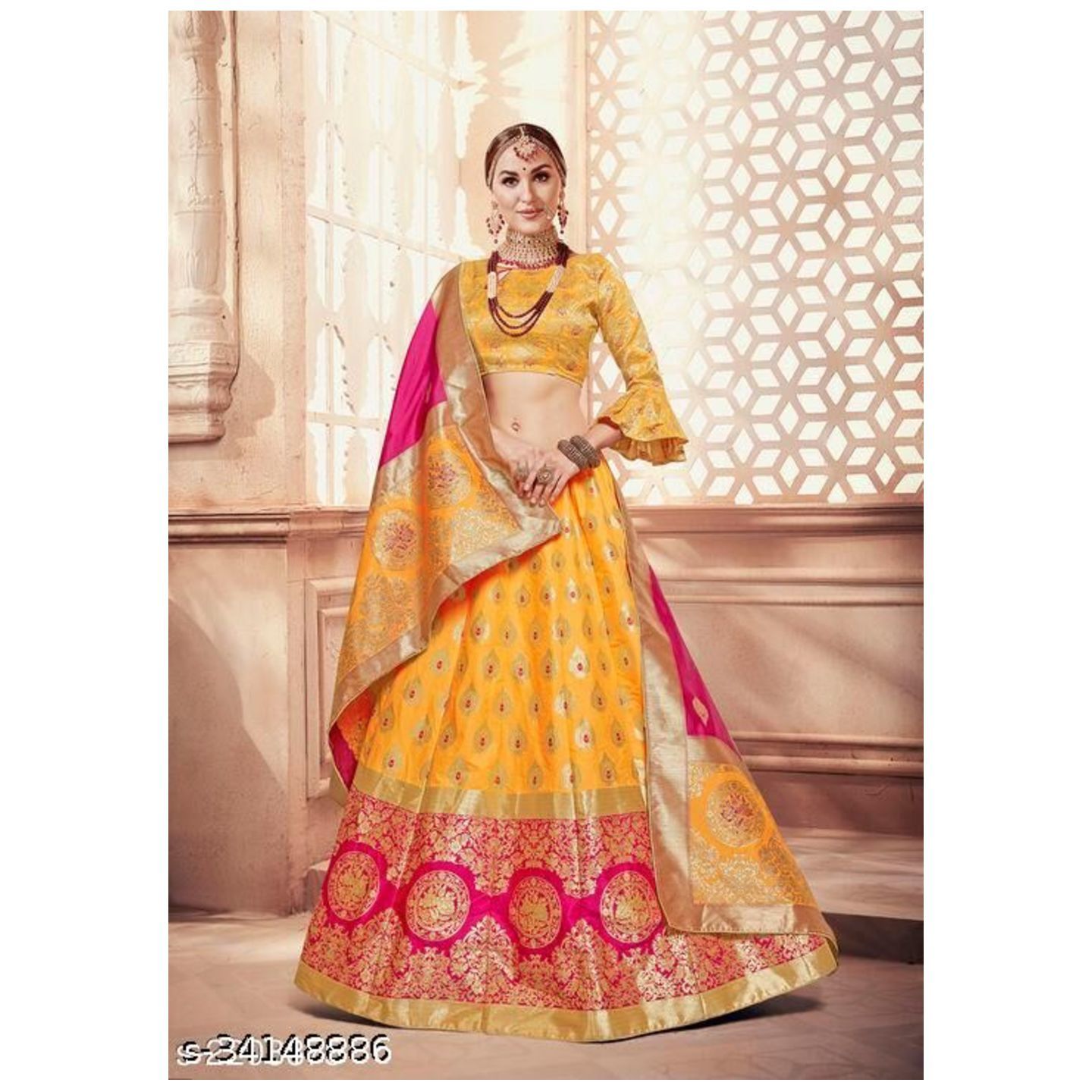 Embroidered  Attractive Partywear Lehenga