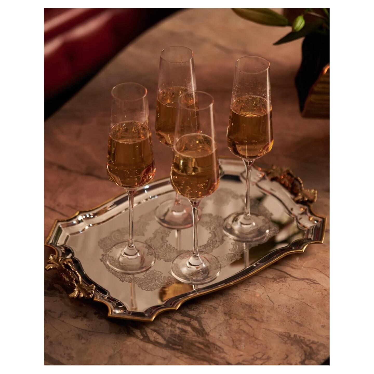 ELEGANTE BRASS TRAY 