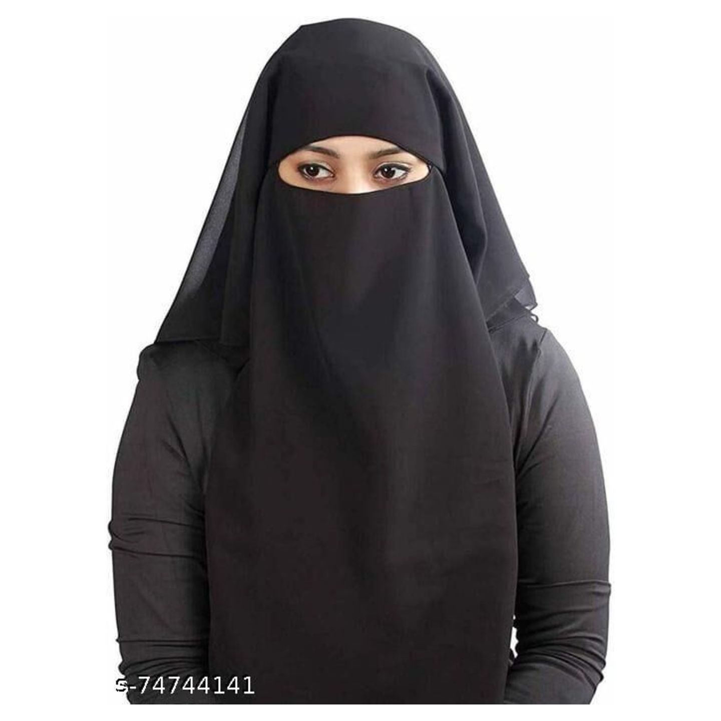 Islamic 3 Layers Georgette Niqab for Any Abaya