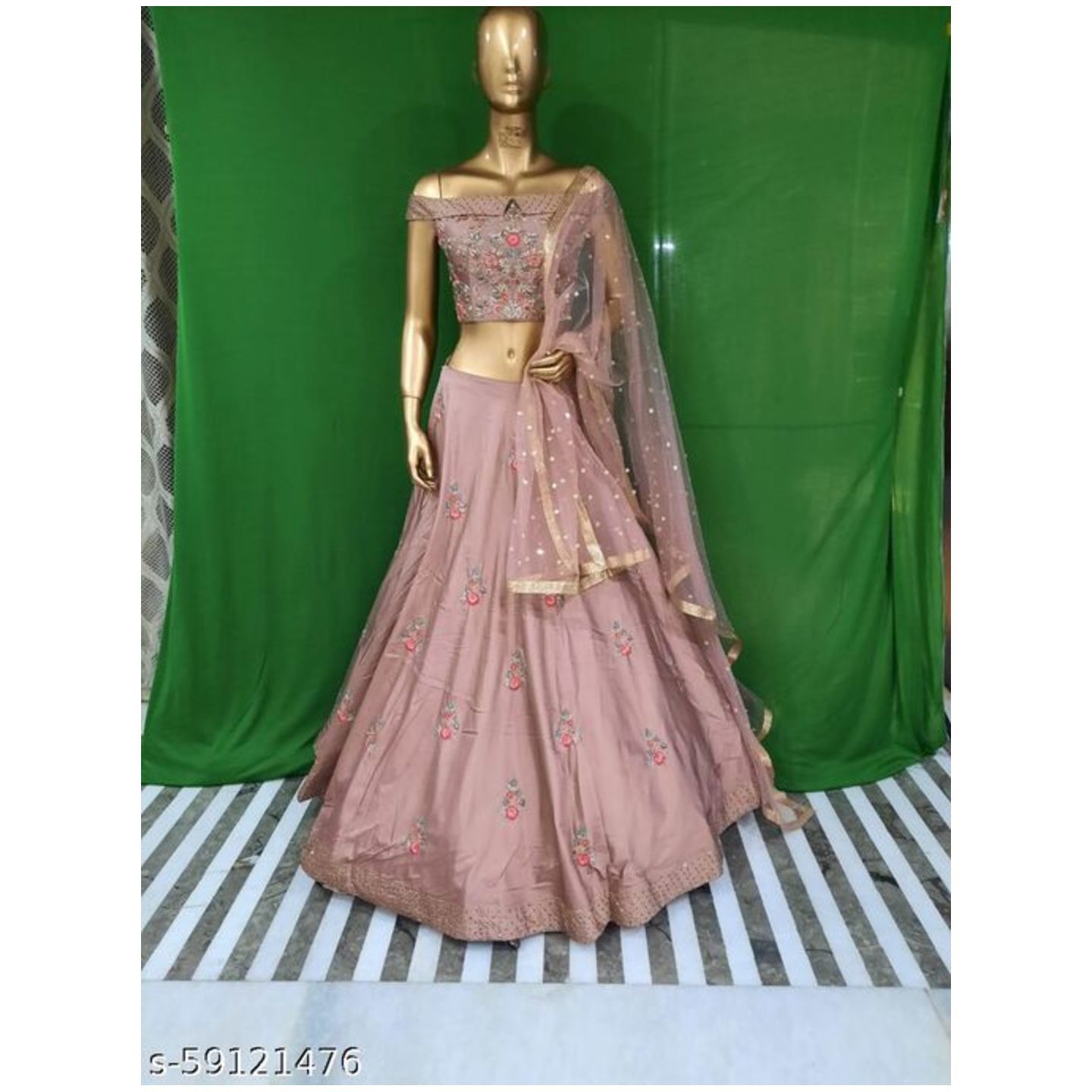 Aagam Alluring Women Lehenga semi-stitched