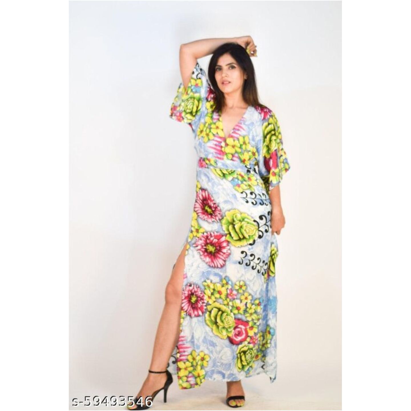 New Latest ladies long dress, cotton printed long dress for girls