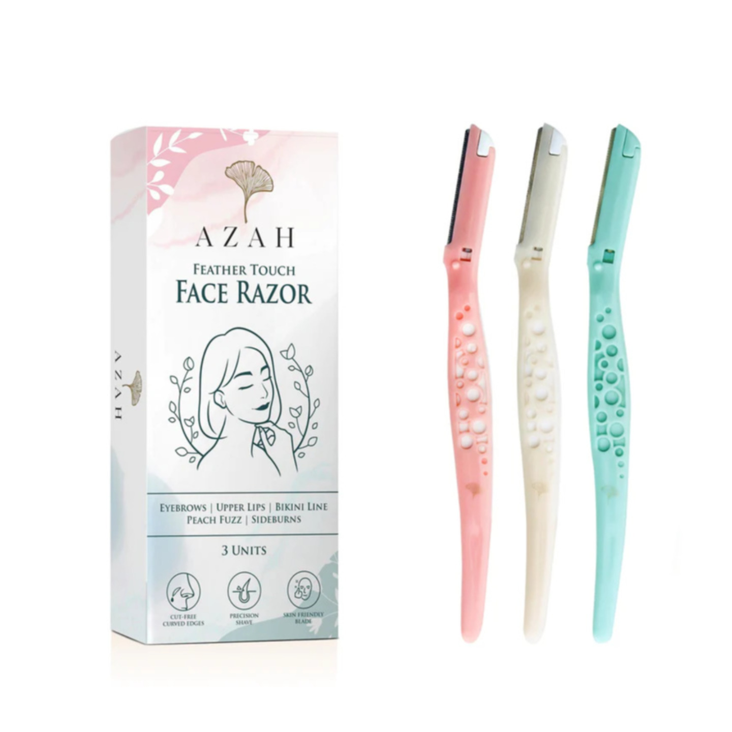 Azah Feather Touch Face & Eyebrow Razor for Women by AZAH