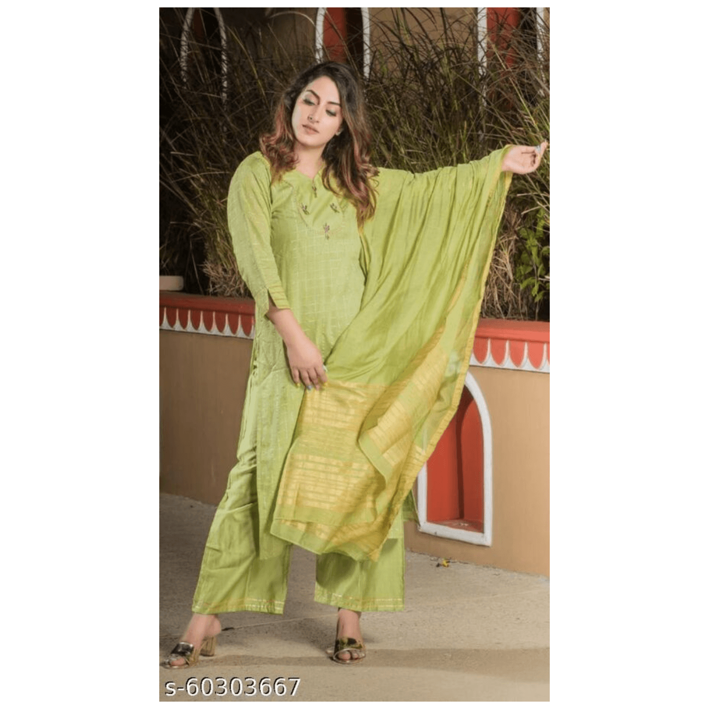 Elegant Palazzo Set with Dupatta