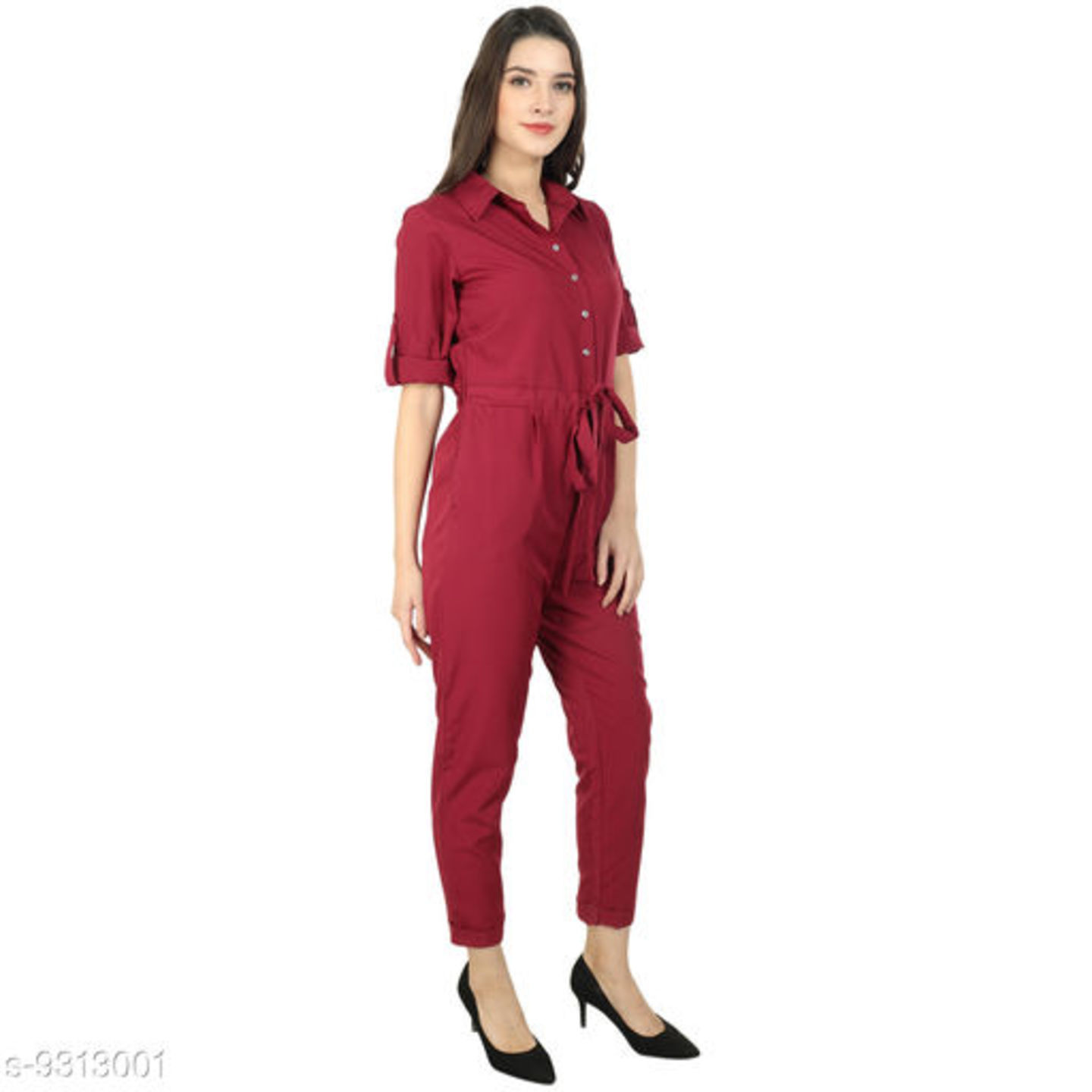 Real  Fashion Rollup Sleeves  Jumpsuit